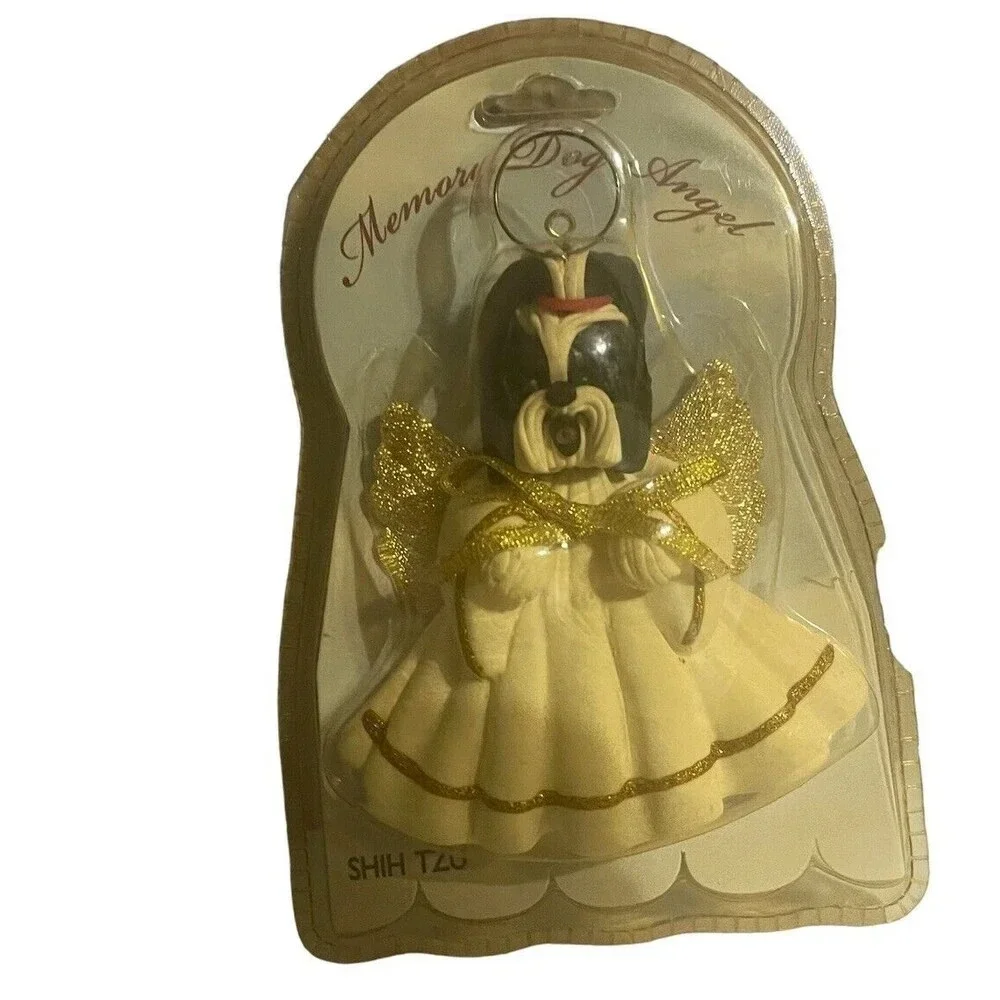 SHIH TZU Dog Memory Angel Christmas Gift Ornament Fur Baby Rainbow Bridge